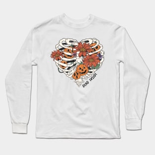 Dead Inside spooky halloween Long Sleeve T-Shirt